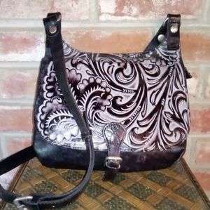 BLACK FRIDAY SPECIAL! Patricia Nash London Tuscan Tooled Black